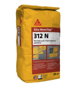 Ремонтный раствор на цементной основе Sika MonoTop-312 N 25кг 
