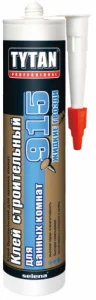 Клей строительный Tytan Professional №915 для ванных комнат белый 440 гр  Клей строительный Tytan Professional №915 для ванных комнат белый 440 гр