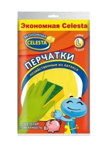 Celesta Хозяйственные перчатки L (ЭКОНОМ) Celesta Хозяйственные перчатки L (ЭКОНОМ)