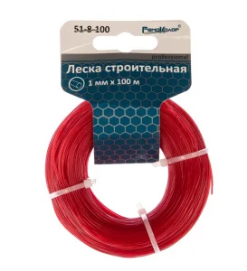 Леска строительная 100м D-1,0мм 51-8-100 РемоКолор *1/165 Леска строительная 100м D-1,0мм 51-8-100 РемоКолор *1/165
