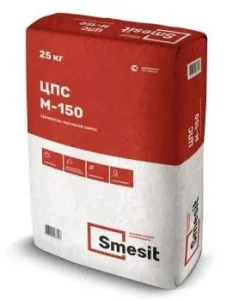 Смесь цементно-песочная Smesit М-150 Зима 25кг Смесь цементно-песочная Smesit М-150 Зима 25кг