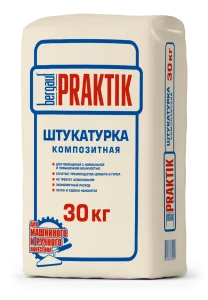 Штукатурка композитная Bergauf Praktik 30кг Штукатурка композитная Bergauf Praktik 30кг