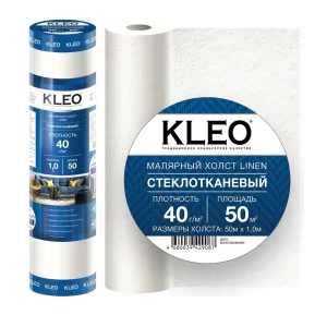 Стеклохолст малярный KLEO LINEN 40 1х50м 40г/м² Стеклохолст малярный KLEO LINEN 40 1х50м 40г/м²