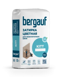 Затирка серая на цементной основе 25кг Kitt  Bergauf 1уп=56шт