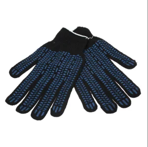 Перчатки х/б трикот. двойные  черные с ПВХ протектором уп=5пар Перчатки х/б трикот. двойные  черные с ПВХ протектором уп=5пар