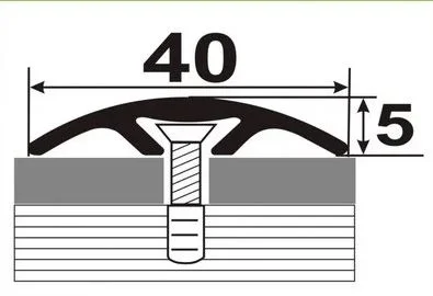 Порожек стыкоперекрывающий 900х40мм серебро П5.4 Порожек стыкоперекрывающий 900х40мм серебро П5.4