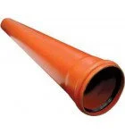 Труба 110х2000 (3,4мм) наружная оранжевая *1 Труба 110х2000 (3,4мм) наружная оранжевая *1