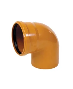 Отвод ПП 110х90 наружный оранжевый *1/15/50 Отвод ПП 110х90 наружный оранжевый *1/15/50