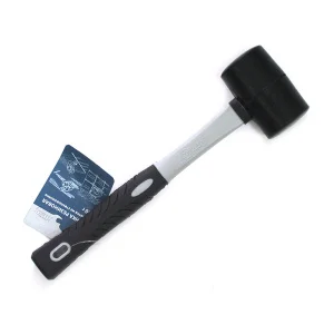 Киянка резиновая 910гр черная резина фиберглассовая рукоятка Hardax 38-6-212 Киянка резиновая 910гр черная резина фиберглассовая рукоятка Hardax 38-6-212