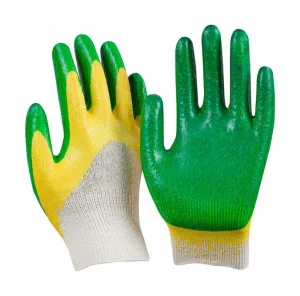 Перчатки х/б с двойным латексным покрытием Перчатки х/б с двойным латексным покрытием