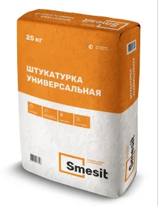 Штукатурка цементная универсальная Smesit 25кг Штукатурка цементная универсальная Smesit 25кг