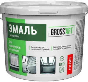 Эмаль для радиаторов Gross'art PROFI акриловая 2,2кг Эмаль для радиаторов Gross'art PROFI акриловая 2,2кг