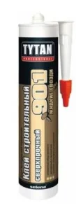 Клей строительный Tytan Professional №901 сверхпрочный бежевый 390 гр Клей строительный Tytan Professional №901 сверхпрочный бежевый 390 гр