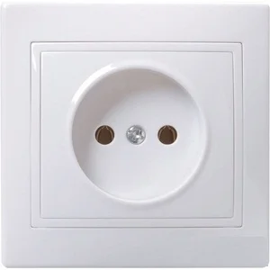 Розетка скрытая белая с заземлением Розетка скрытая белая с заземлением
