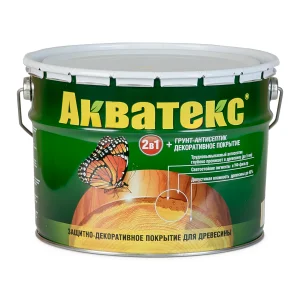 Пропитка по дереву Акватекс Калужница 9 л.