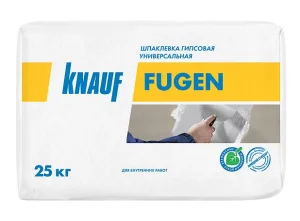 Шпатлевка гипсовая  Фуген ГК 25кг KNAUF 1уп=45шт (178561) Шпатлевка гипсовая  Фуген ГК 25кг KNAUF 1уп=45шт (178561)