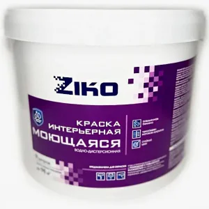 Краска моющаяся интерьерная База А ZIKO 9л/14кг *1/44 Краска моющаяся интерьерная База А ZIKO 9л/14кг *1/44