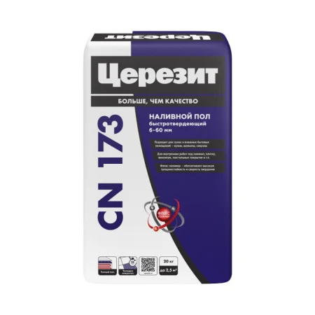 Пол наливной cамовыравнивающийся Церезит CN 173 20кг Пол наливной cамовыравнивающийся Церезит CN 173 20кг