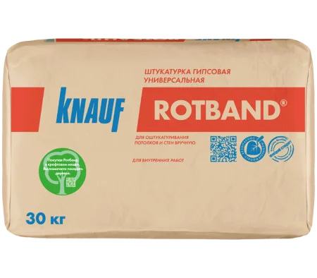 Штукатурка гипсовая Ротбанд 30кг KNAUF 1уп=40шт (2862) Штукатурка гипсовая Ротбанд 30кг KNAUF 1уп=40шт (2862)