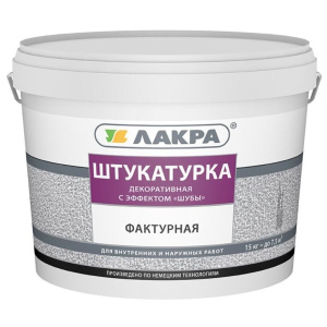 Штукатурка декоративная с эффектом шубы 15 кг Лакра 0007818