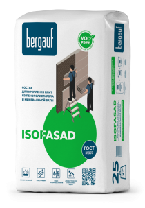 Клей для пенополистирола и минваты Bergauf Isofasad 25кг