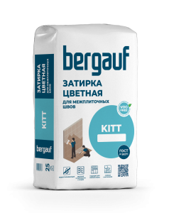 Затирка на цементной основе Bergauf Kitt Серая 25 кг