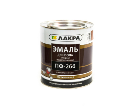 Эмаль ПФ-266 золотисто-коричневая Лакра 3кг (упак.6 шт)