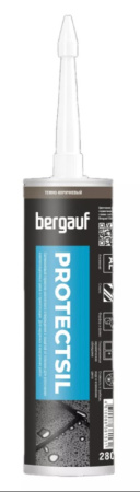 Герметик-затирка Protectsil силиконовый темно-коричневый 280мл Bergauf