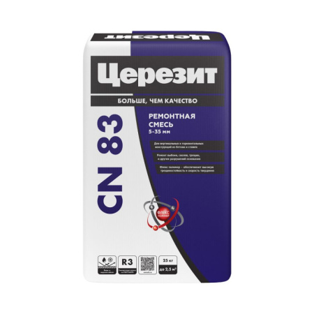 Смесь ремонтная Церезит CN 83 5-35м 25кг