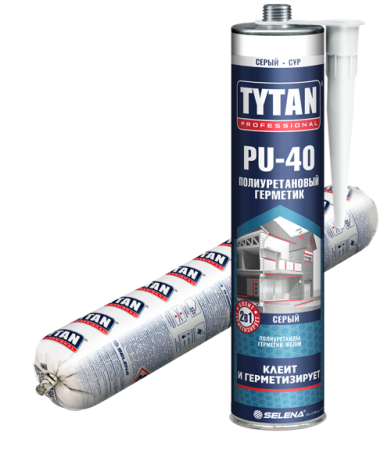 Герметик полиуретановый Tytan Professional PU 40 черный 600 мл 
