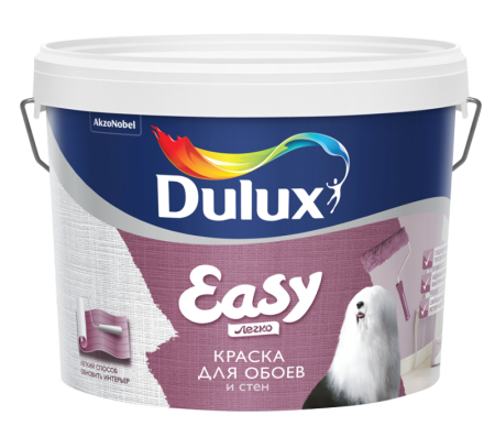 Краска Dulux Easy для стен и обоев матовая BW 10л *1/44