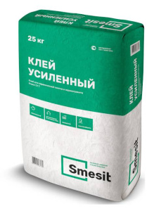 Клей для плитки и керамогранита Smesit Усиленный 25 кг